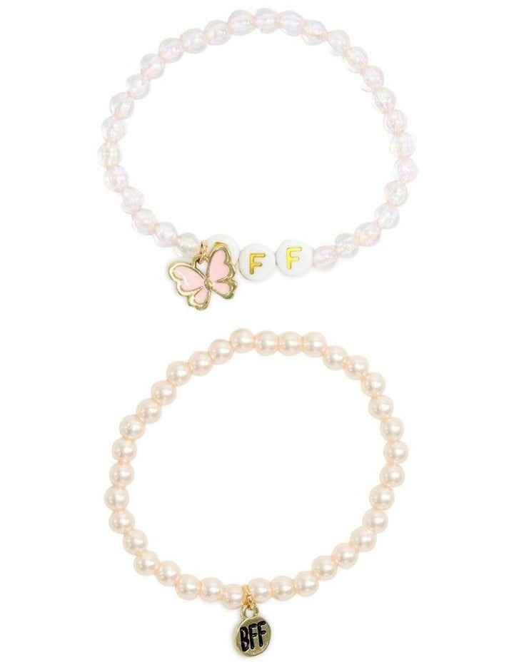 Bff Butterfly Beaded Bracelt Pack Of 5 in Multi