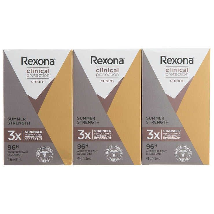Rexona Clinical Protection Antiperspirant Deodorant Men/Women 3x45ml