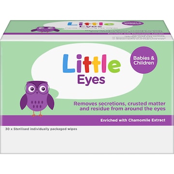 Little Eyes Gentle Cleansing Wipes 30 pack