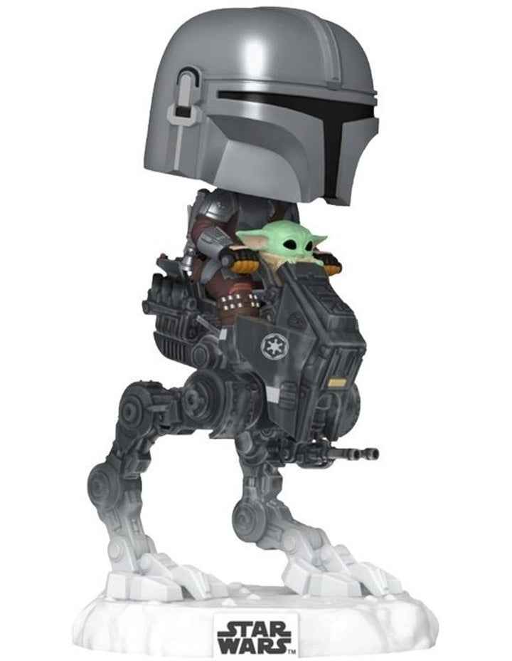 Mandalorian With Grogu on AT-RT Pop Ride