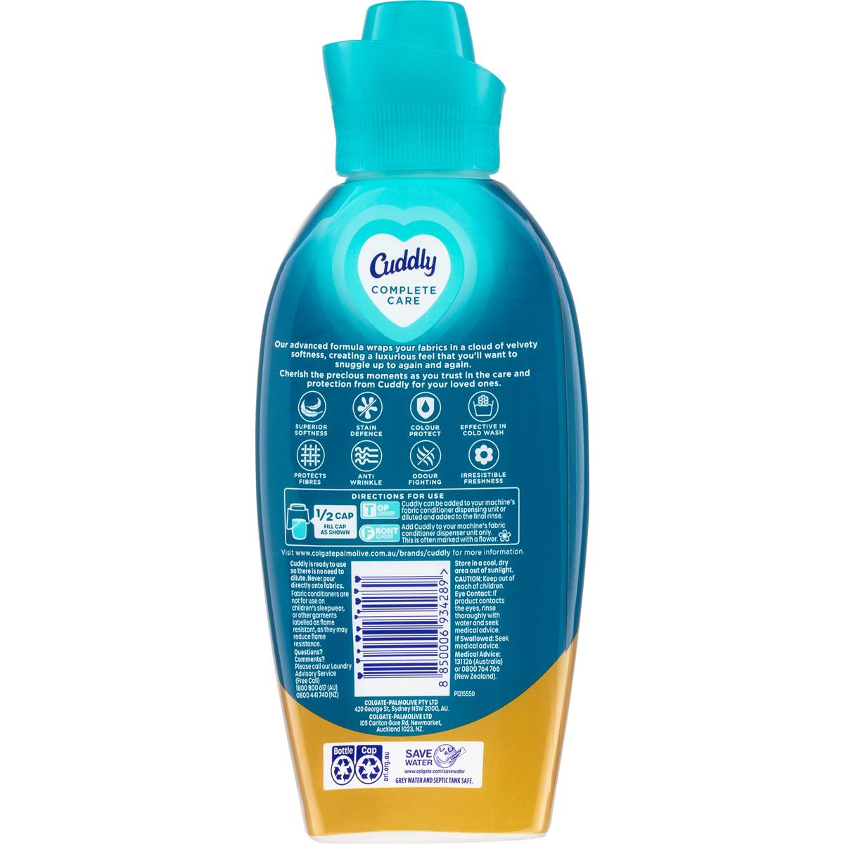Cuddly Concentrate Fabric Conditioner Complete Care Ocean Wave 850ml