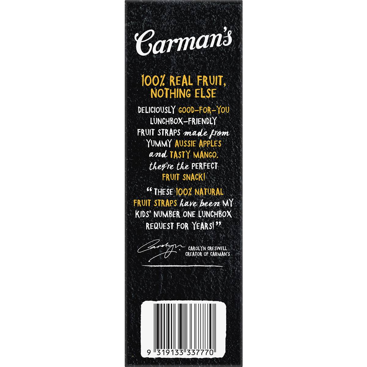Carman's Fruit Straps Apple & Mango Twin Packs 5 pack