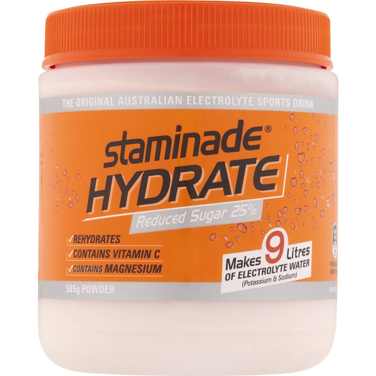 Staminade Hydrate Electrolyte Powder Orange 585g
