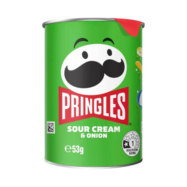 PRINGLES POTATO CHIPS:SOUR CREAM & ONION:.:53 GRAM