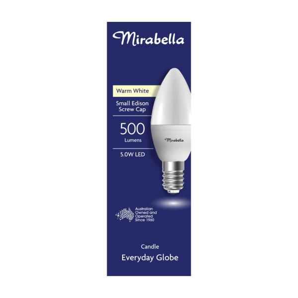 MIRABELLA GLOBE LED CANDLE 5.5W 470 LUMENS