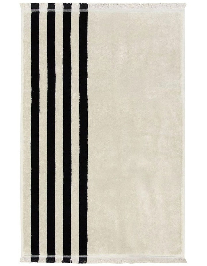 Palma Stripe Australian Cotton Towel in Black