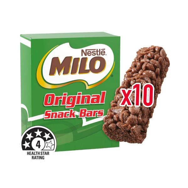 NESTLE MILO ORIGINAL SNACK BARS 10PK 210G