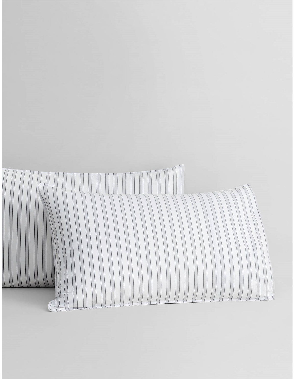 REILLY DOUBLE STRIPE SINGLE QUILT COVER SET IN MONOCHROME