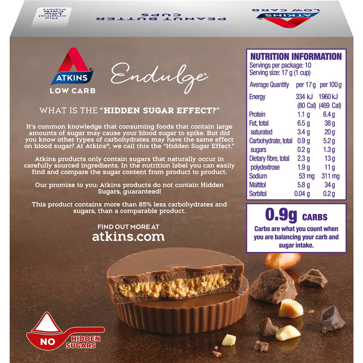 Atkins Endulge Peanut Butter Cups 10 Pack
