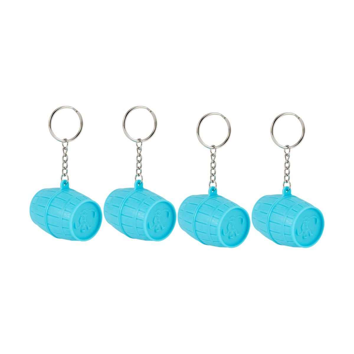 4 Piece Monkey in a Barrel Keychains