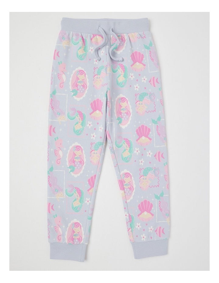 Knit/Fleece Mermaid Pyjamas in Fuchsia
