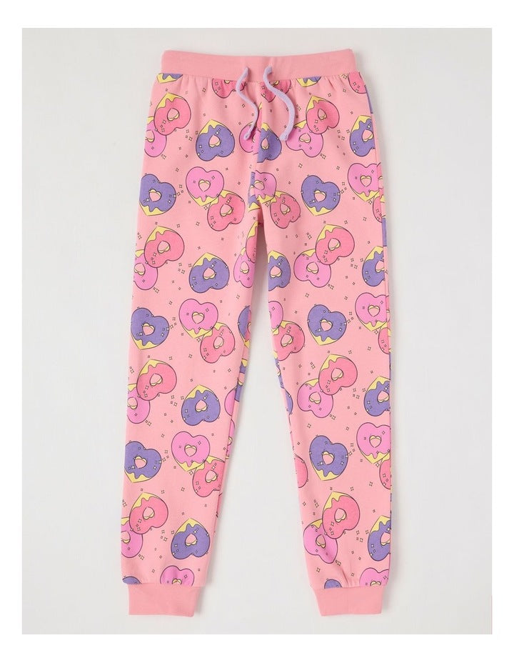 Knit Fleece Donut Pyjamas in Lilac