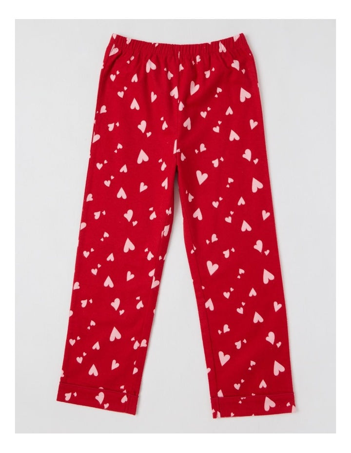 Woven Hearts Pyjamas in Red