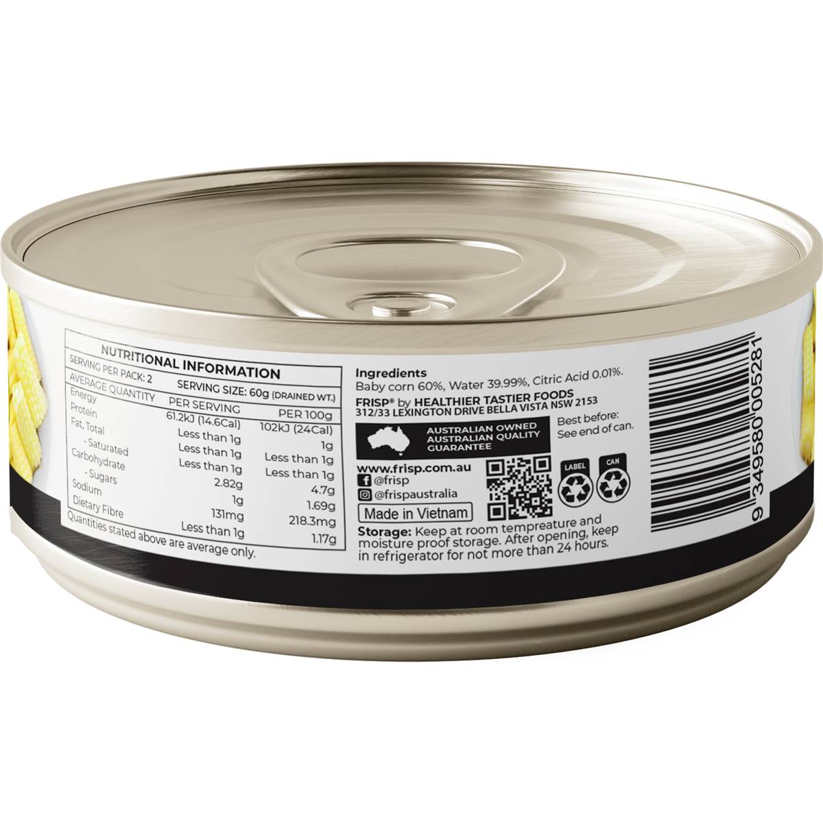 Frisp Baby Corn Pieces 200g