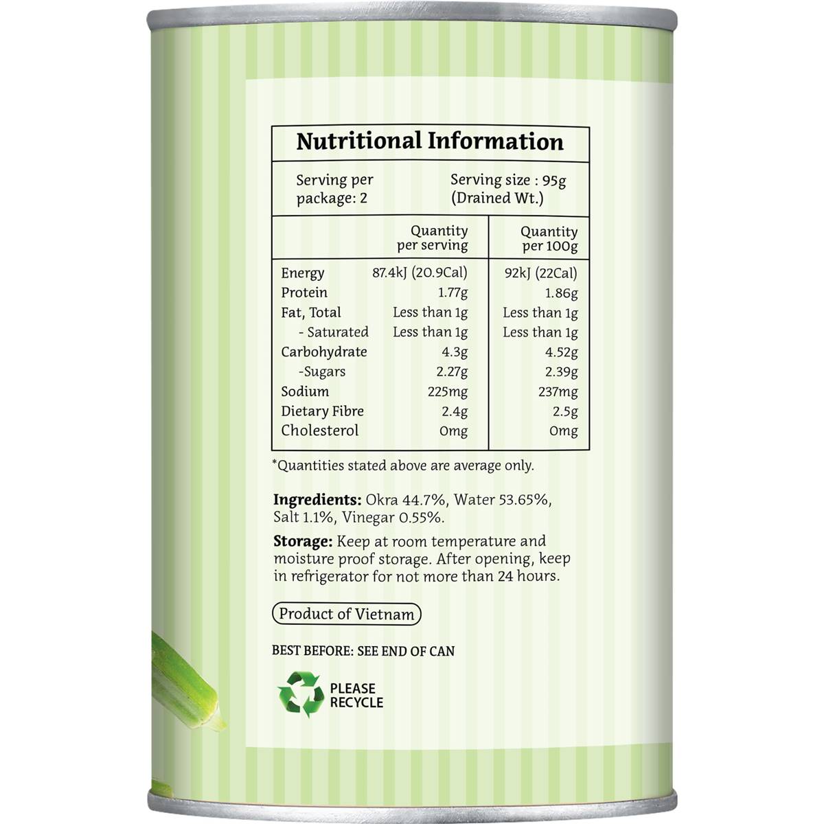 Frisp Whole Okra 425g