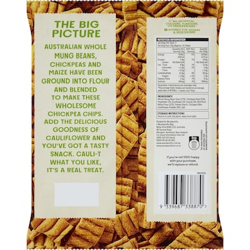 Macro Wholefoods Market Cauliflower Chickpea Chips 69g