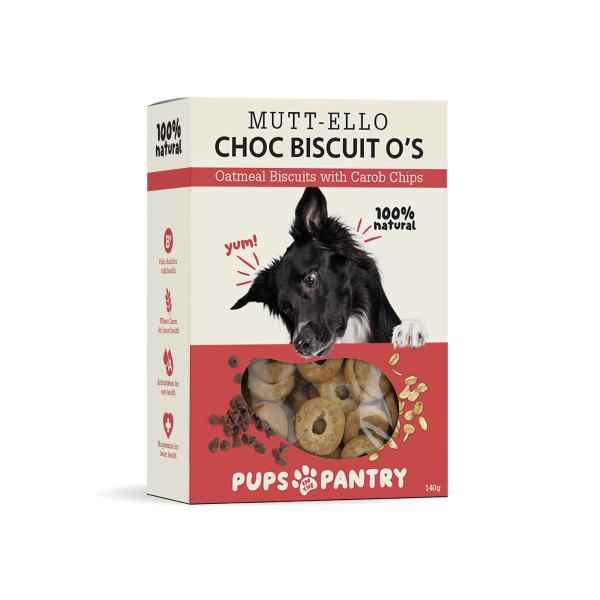 Mutt-Ello Choc Biscuits O's Dog Treat