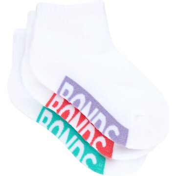 Bonds Kids Sport 1/4 Socks Size 13-3 Assorted 3 pack