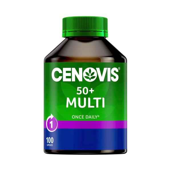 CENOVIS 50+ MULTI ONCE DAILY CAPSULES 100 PACK