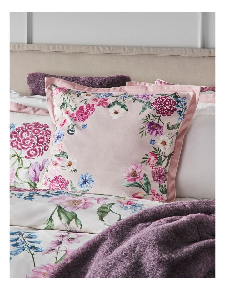 Winter Romance Cotton Sateen Quilt Cover Set in Plum