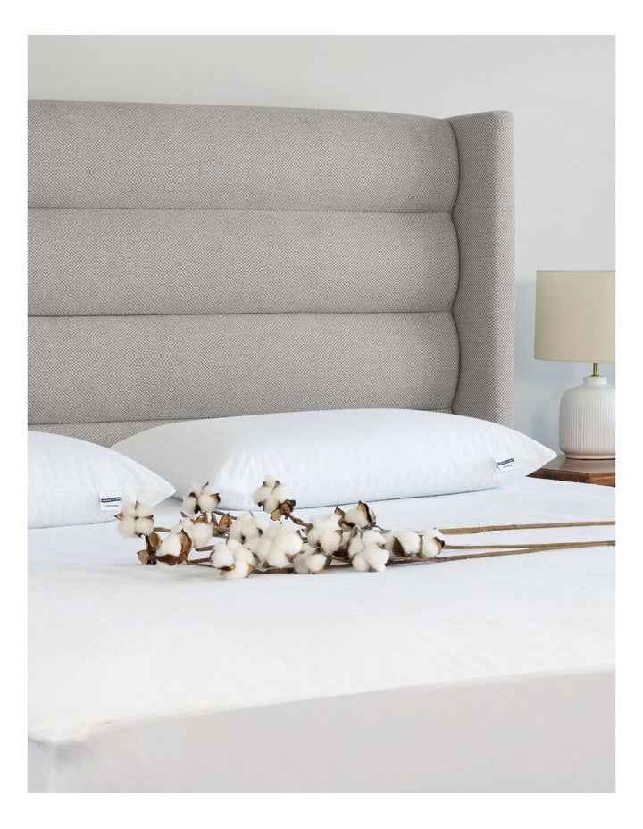 Organic Cotton Terry Waterproof Pillow Protector Twin Pack in White