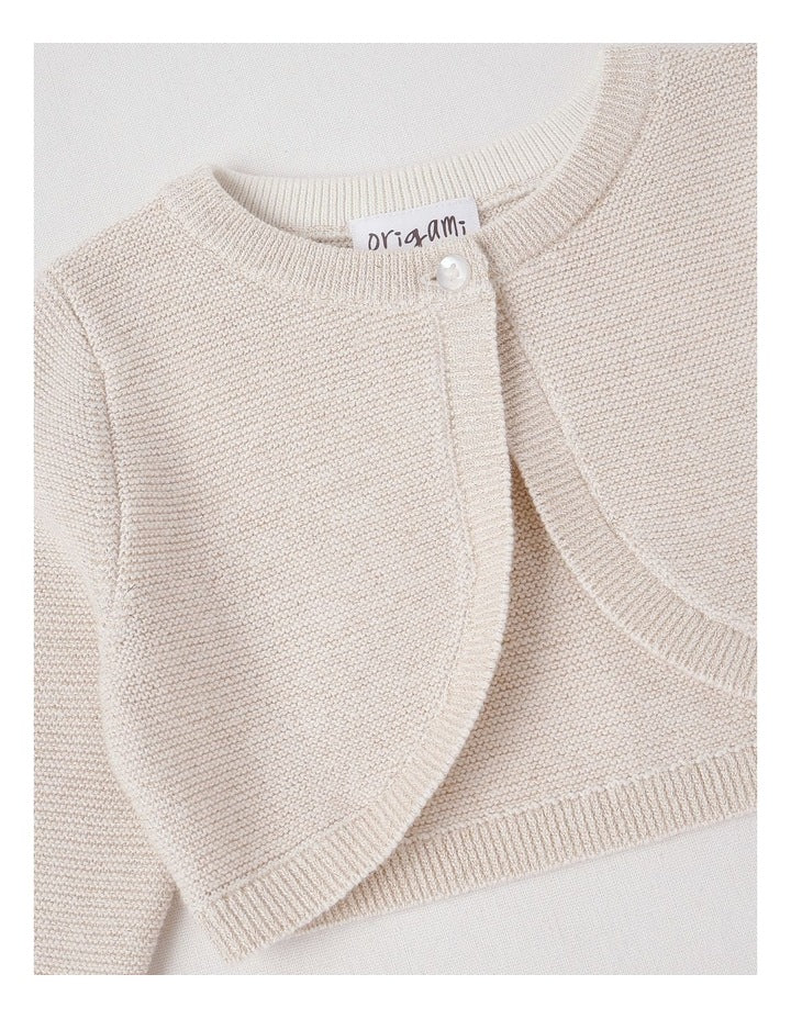 Georgie Eyelash Knit Bolero in White