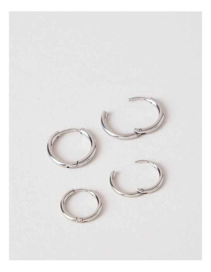 Sleeper 2PK Earrings in Silver