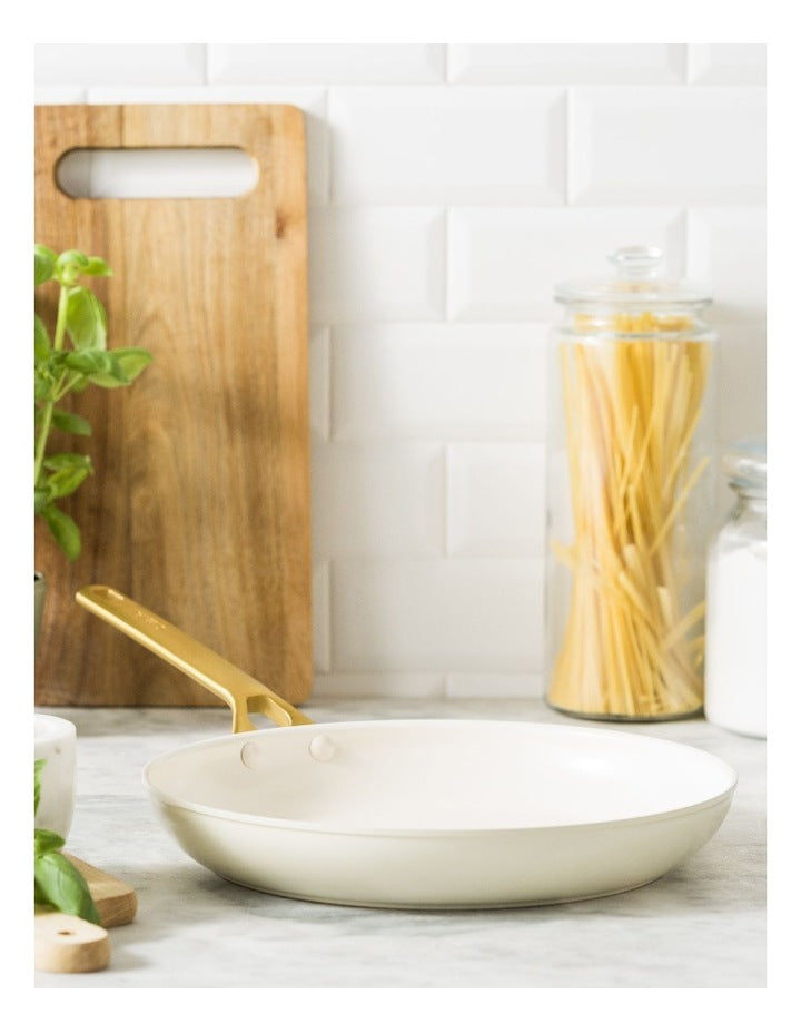 PFAS-Free Ceramic Non-Stick Padova Reserve Frypan 26cm in Cream