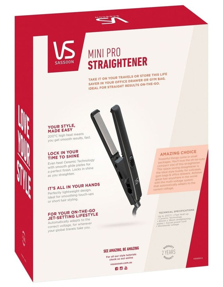 Mini Pro Hair Straightener VSS935CA