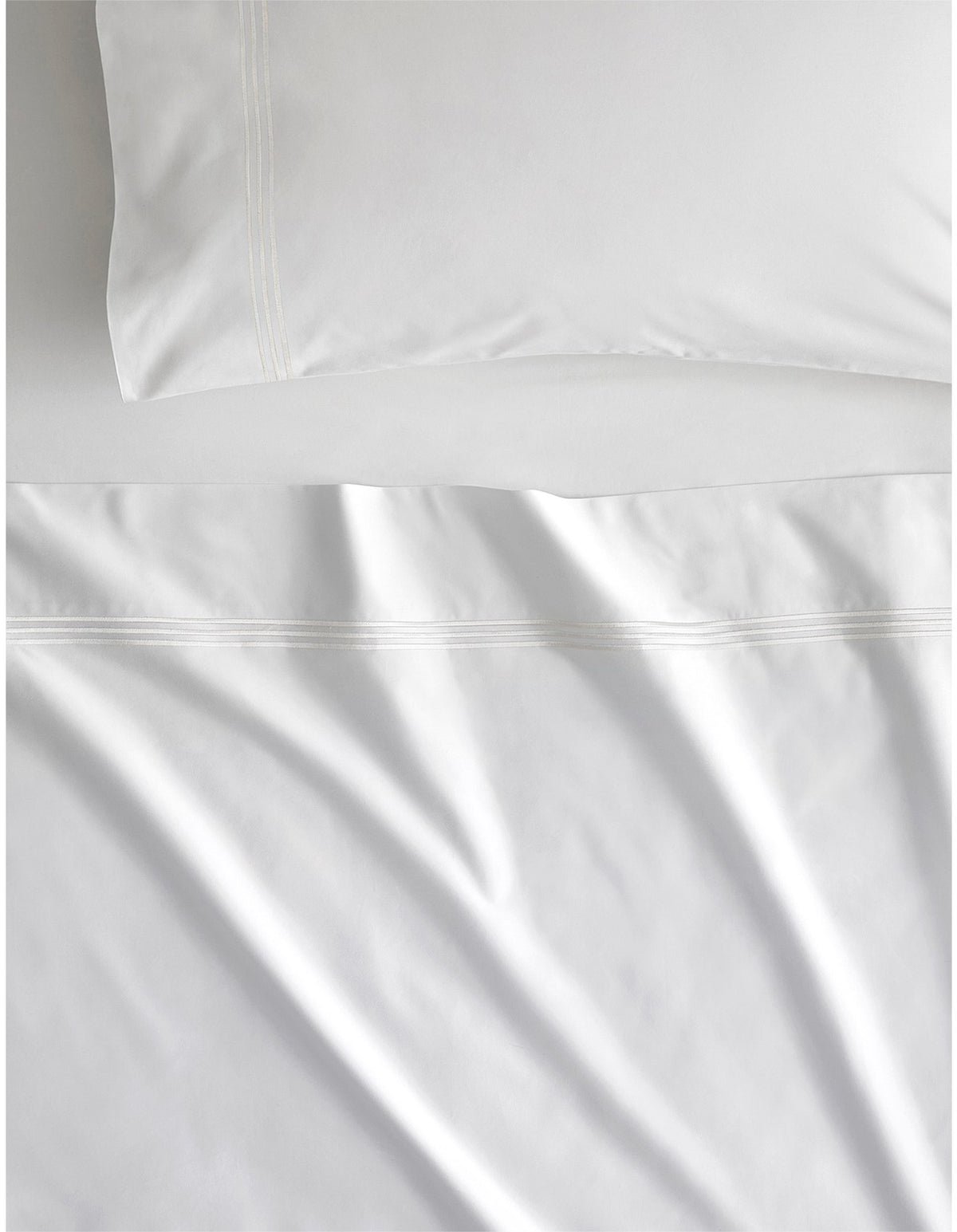 1200TC PALAIS KING FLAT SHEET IN SNOW