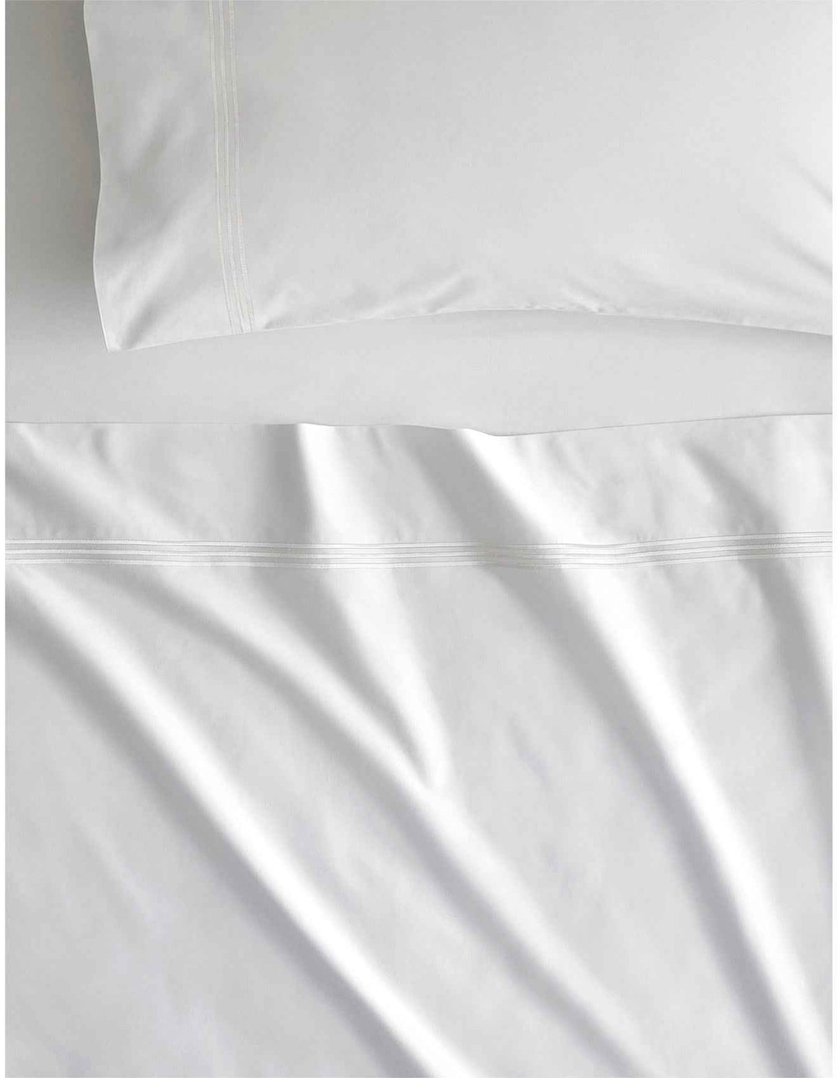 1200TC PALAIS KING FLAT SHEET IN SNOW
