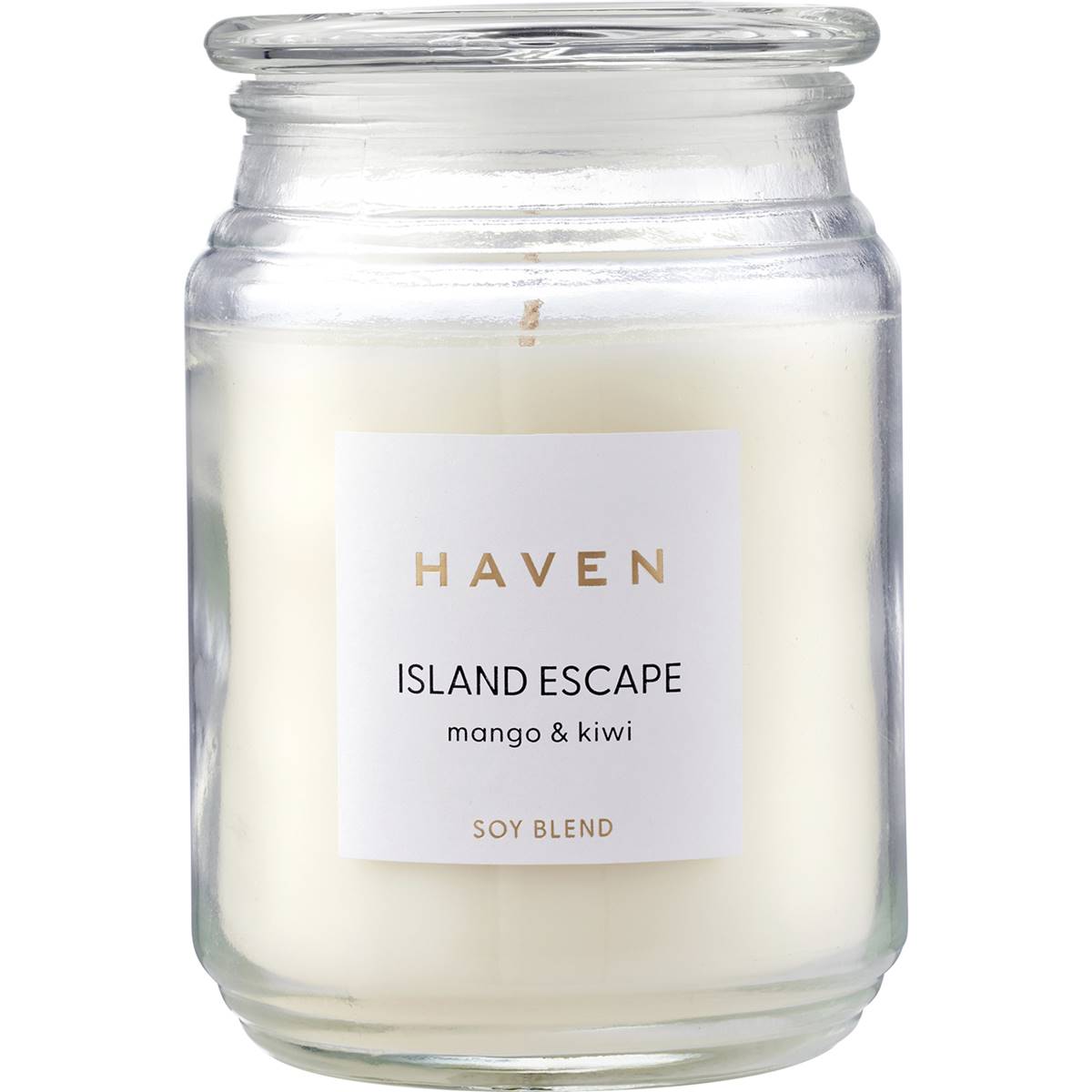 Haven Island Escape Mango & Kiwi Soy Blend Candle each