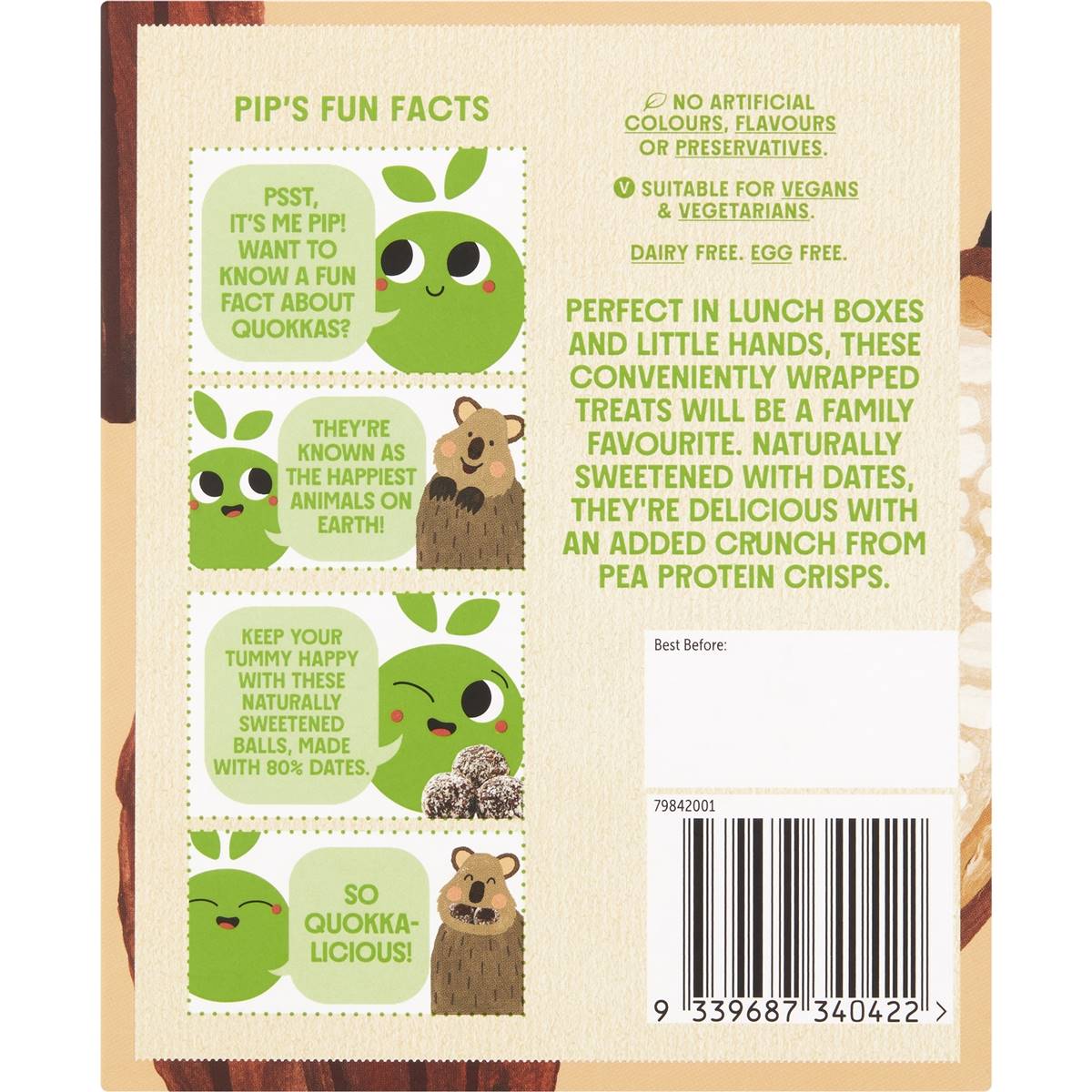 Macro Wholefoods Market Mighty Bites Cocoa Crunch Ball Twin Packs 100g