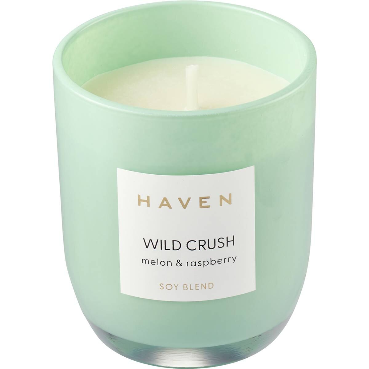 Haven Wild Crush Melon & Raspberry Soy Blend Candle each