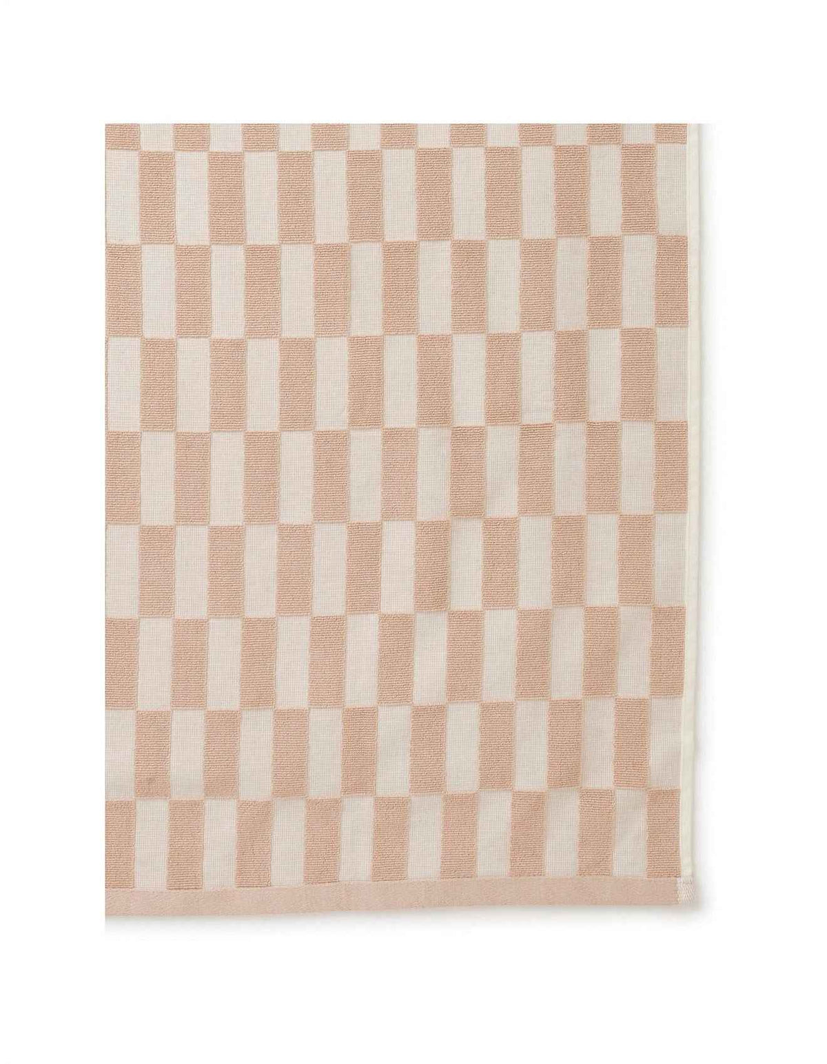 Remy Australian Cotton Tea Towel Set of 2 Natural Check