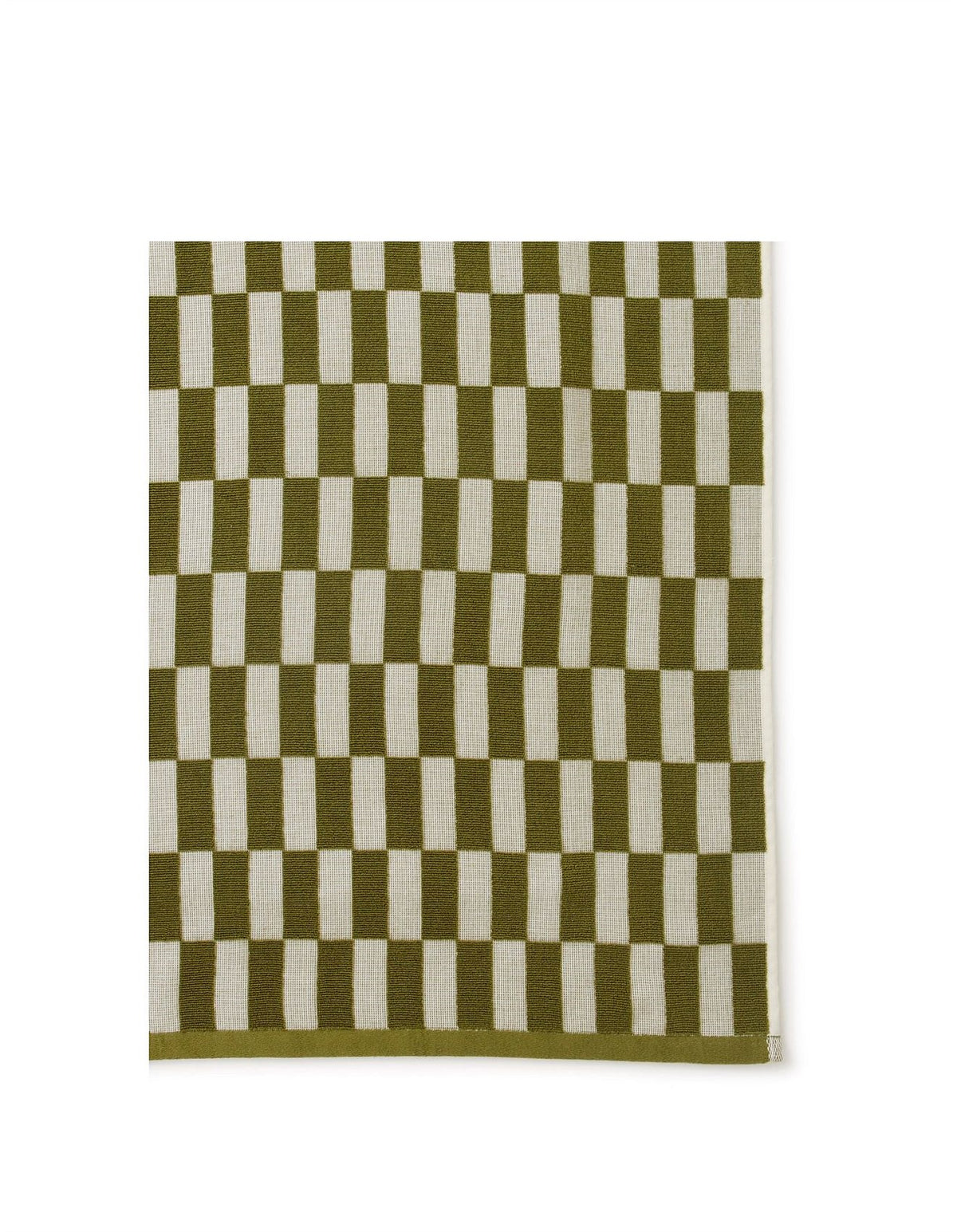 Remy Australian Cotton Tea Towels Set of 2 Olive Check