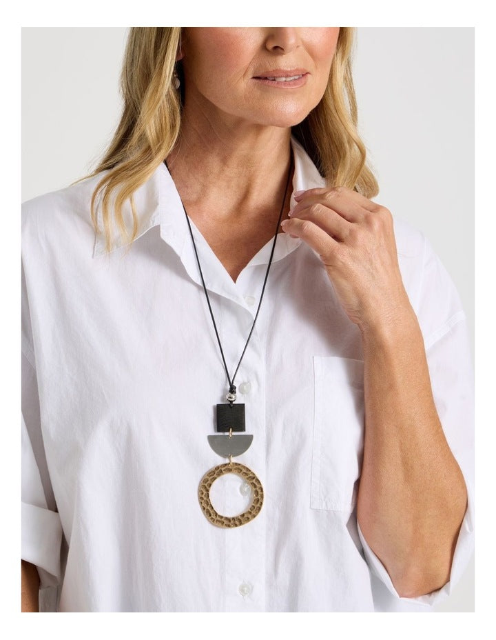 Circle Pendant in Multi