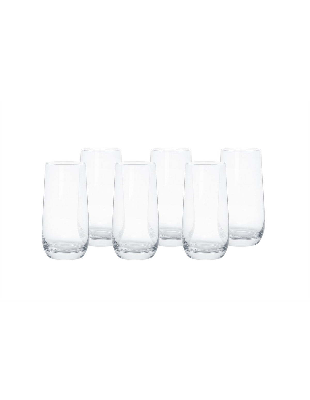 Norton 14cm Highball Crystal Glasses Set of 6 Clear