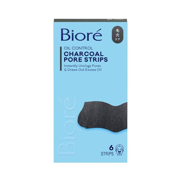 BIORE CHARCOAL PORE STRIPS 6PK