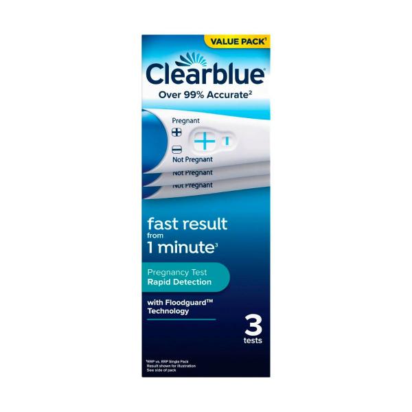 CLEARBLUE PREGNANCY VISUAL PLUS MIDSTREAM 3PK