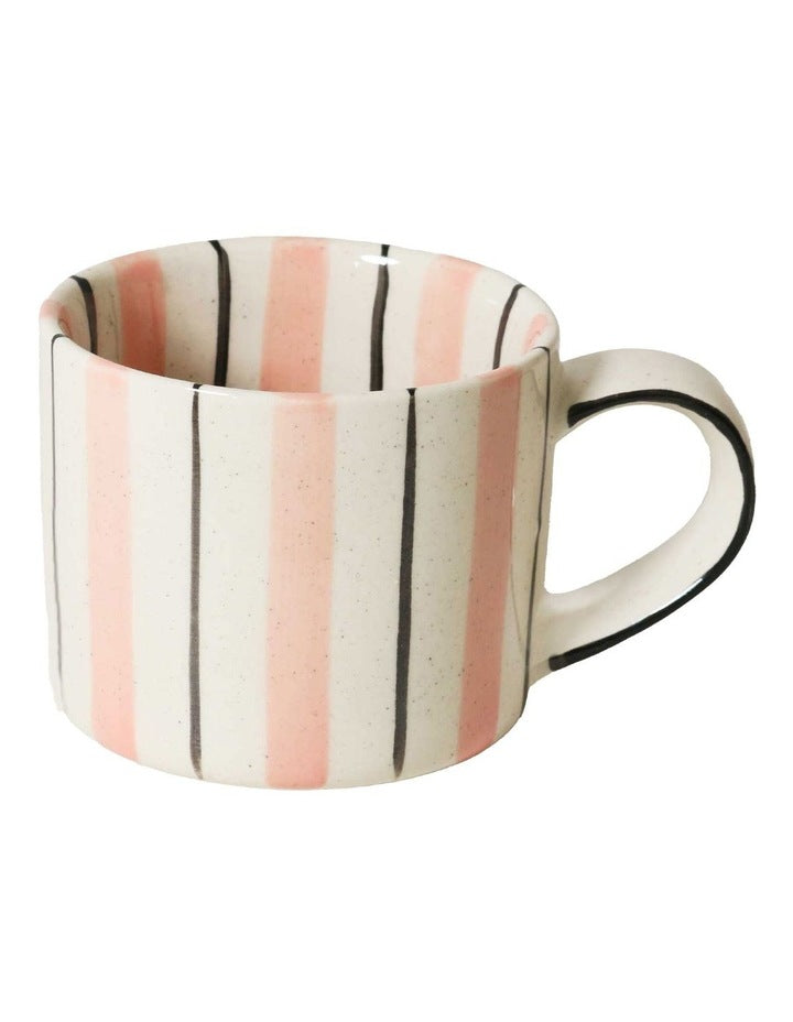 Madeaux Handbrushed Mug 375ml Set of 2 in Tickled Pink