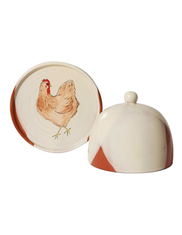 Butter Dish And Lid Jen in Multi