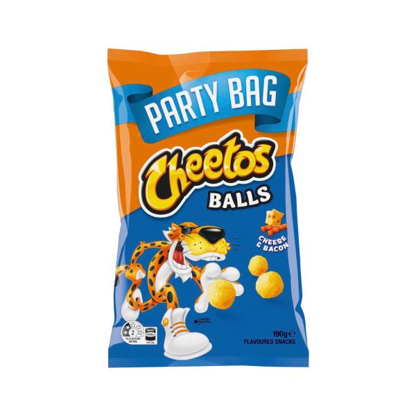 CHEETOS CHEESE & BACON BALLS PARTY BAG 190 GRAM