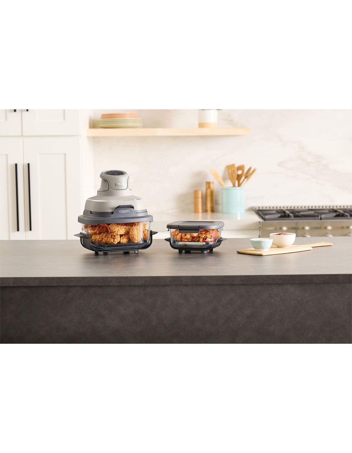 Crispi 4 in 1 Portable Glass Air Fryer Stone