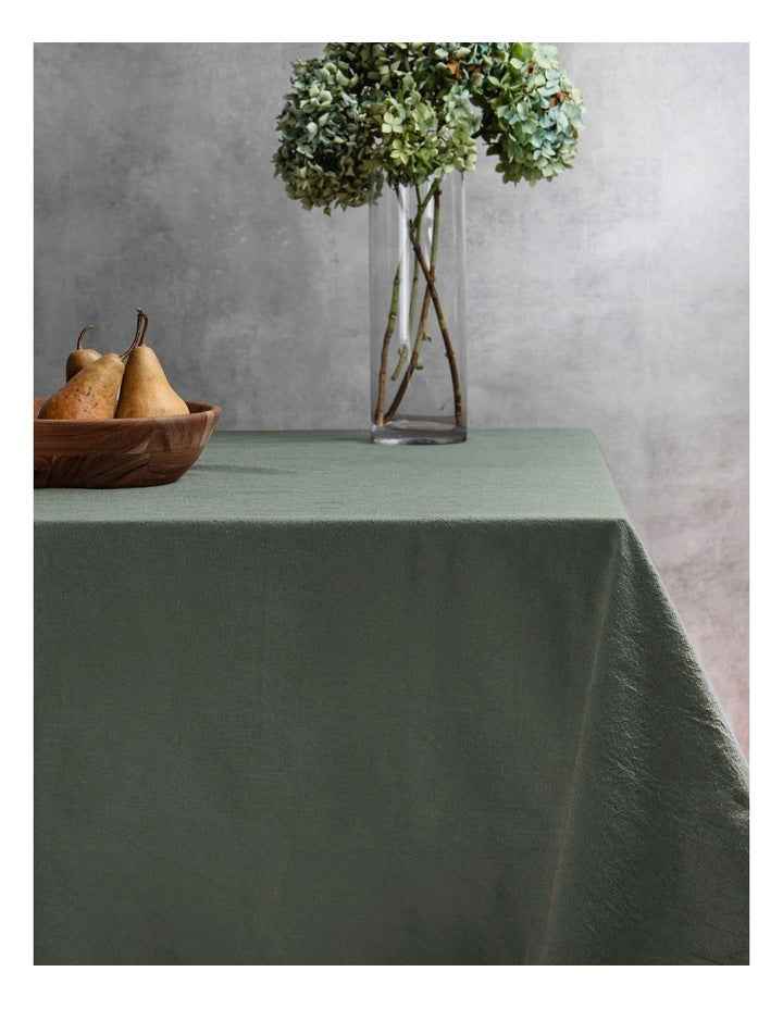 Oxford Tablecloth 150x230cm in Moss
