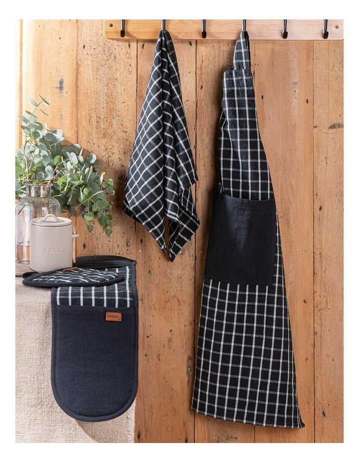 Hemingway Double Oven Mitt in Black