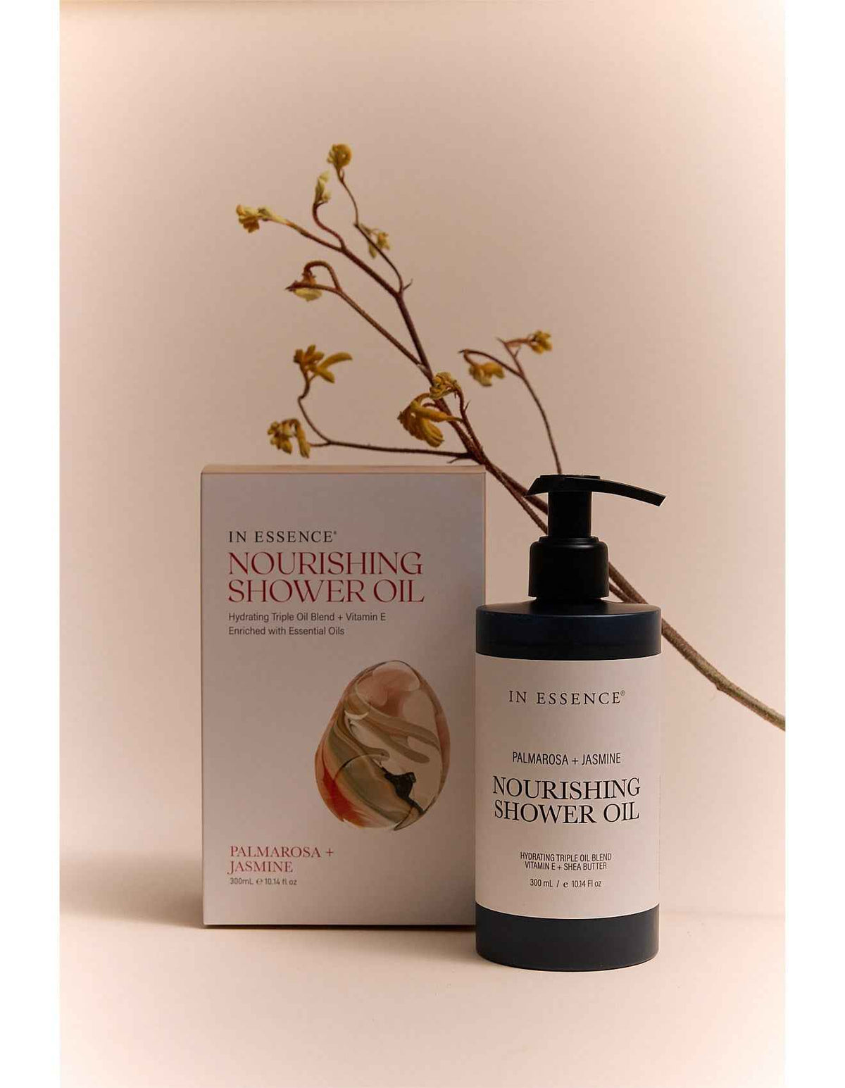 Palmarosa + Jasmine Nourishing Shower Oil 300ml