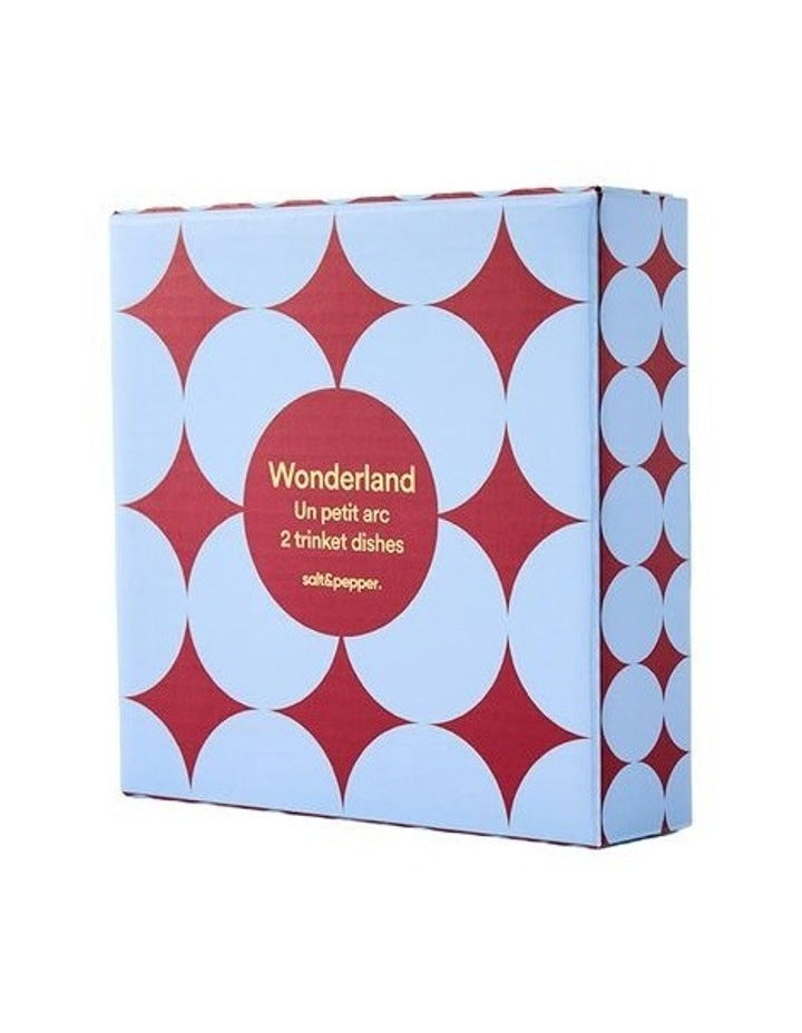 Wonderland Petit Arc Trinket Dish Set Of 2 in Blue