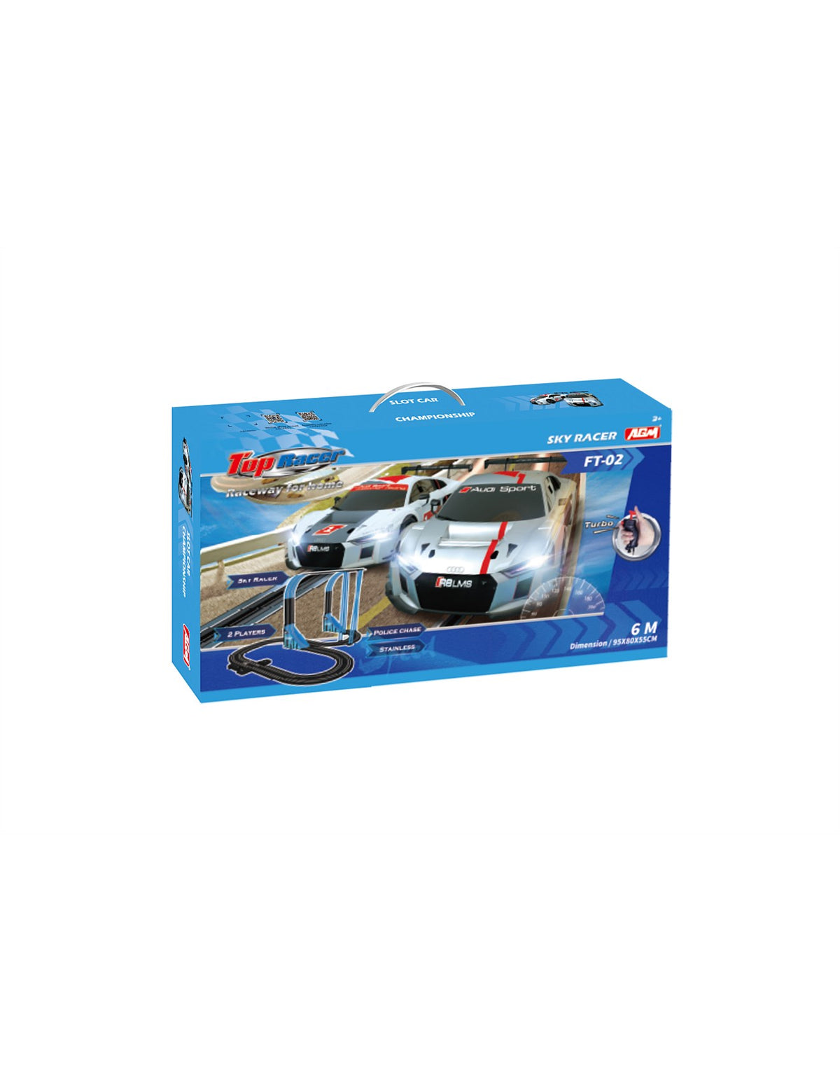 GT3 EXTREME AUDI R8 SLOT CAR SET WITH TRACK