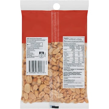 Woolworths Roasted & Salted Peanuts Cashews & Macadamia Nut Mix 400g